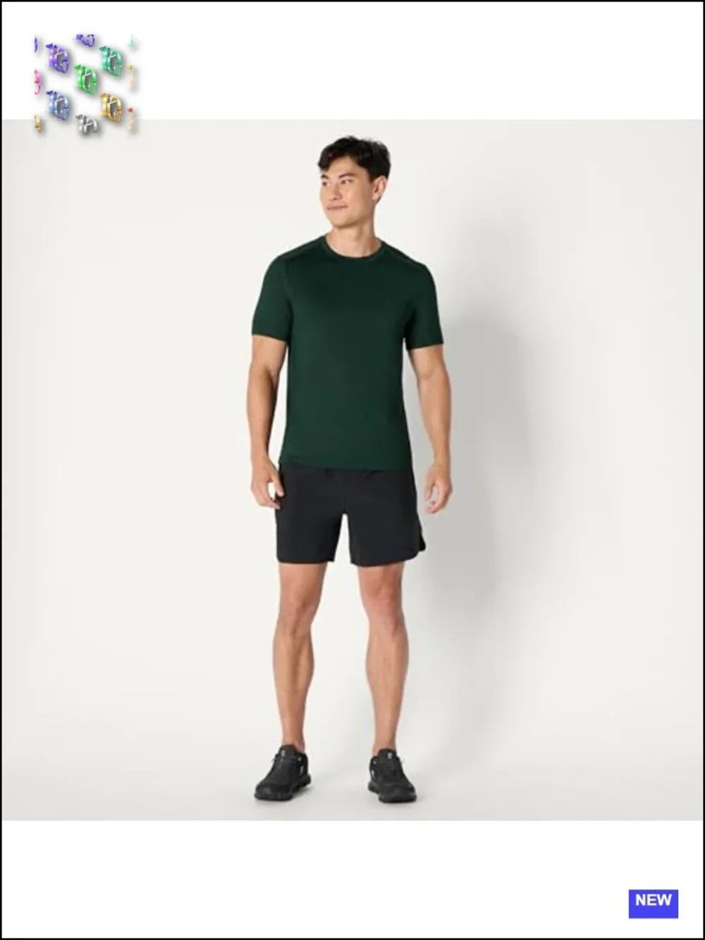 Men's Athletic Performance Stretch Woven Gym Shorts 6